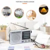 Radio Portable Retro Emergency Pocket Radio Telescopic Antenna Full Band Handheld Weather Radio SW AM FM Battery Powered Speaker Elder