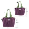 Storage Bags Convenient Shopping Bag Foldable Anti-slid Handle 12 Colors Stable Dust-proof