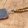 120 cm träkornpärlor Pendant Halsband Vintage Telefonkedja Mobil LANYARD BAG Cellband Hängare Tillbehör 240111