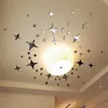 50PCS Vogue Removable 3D Star Shape Mirror Effect Home Decor Wall Art Decalsステッカー240112