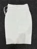 4 couleurs jupe de pansement femmes élégant taille haute lacé moulante élastique jupes crayon formel bureau affaires fête porter 240112