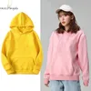 4 farbe Mode Harajuku Herbst Hoodies Frauen Gelb Hoodie Lose Koreanischen Mit Kapuze Sweatshirt Streetwear Langarm Pullover 240112