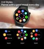 Titta på 4 Pro Suit Smartwatch 8-i-1 Set Steel Leather Silicone Band 7st Voice Meter Heart Rate Health Praining Bluetooth Calls Synkronisering påminnelse