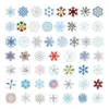 Cadeau cadeau 50pcs hiver autocollants de flocon de neige esthétique pour ordinateurs portables papeterie ordinateur portable Adesivos Scrapbook Kscraft autocollant fournitures d'artisanat