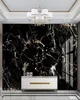 Wallpapers Custom 3D Self Adhesive Wallpaper Luxury Golden Black Marble Pattern TV Background Wall Living Room Bedroom Canvas Pain6549831