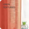 LISM lin Semi-ombrage pure fenêtre rideau pour salon filtrage de la lumière demi Tulle rideau rideaux effet Voile décor à la maison 240111