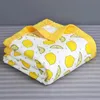 6 camadas de musselina algodão bebê recebendo cobertor infantil crianças swaddle envoltório cobertor dormir quente colcha capa cama musselina 240111