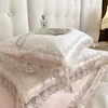 Romantic French Lace Flowers Embroidery Wedding Bedding Set 1200TC Egyptian Cotton Soft Duvet Cover Bed Sheet Pillowcases 240112