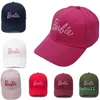 Adjustable Embroidery Hats Cute Sweet Cool Barbies Letter Baseball Caps Fashion Cotton Hip Hop Cap for Men Women Spicy Girl