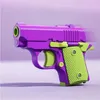 Sand Play Water Fun Children's Gravity Pistol Gun Toy 3D Mini Model Toy Bullets No Fire Rubber Handgun Mini Radish Knife Toy Model Baby 1911 Toyvaiduryb