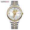 Nouveau Longbo loisirs affaires Quartz tout or Junma modèle cadran montre pour hommes