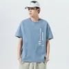 Men's T Shirts 2024 Short Sleeve T-shirt Summer Cotton Korean Version Youth Crewneck Top Undershirt