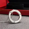 Designer ketting liefde heren- en dameshangerkettingen mode roestvrijstalen ketting man Valentijnsdag cadeaus voor vrouw