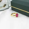 Cluster Ringen Mode Roze Kleur Vis Schaal Bruiloft Met Glas Eenvoudige 316l Rvs Sieraden Voor Mannen Vrouwen Band Gratis Geschenk