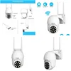 Caméras IP QZT PTZ Caméra Wifi Extérieure 360 ° Vision nocturne CCTV Surveillance vidéo étanche Srihome Home Security Drop Livraison Dhsxn