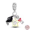 100 ٪ 925 Sterling Silver Colorful Girl Boy Doctor Glow Clow Charms Pink Pig Beads Fit Pando 925 Pracelet Diy Jewelry Gift