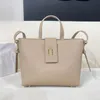 Tote Shopping Bag Designer Bolsas Bolsa De Couro Genuíno Prego Interno Zíper Bolso Moda Letras Golden Hardware Marca Crossbody Bags