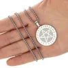 Hanger Kettingen Cxwind Punk Viking Pentagram Ster Ketting Satanische Hangers Rvs Charm Sieraden Voor Vrouwen Mannen Gift