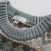 Una reta geometria męska sweter jesienne zimowe hip hop menu streetwear nadruk pullover tops harajuku para 240112
