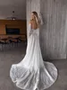 Boho A Line Wedding Suknies Bone Bezpejs Bez ramiączek Sukienki na ramy Bride Ud -Backless Pressing Designer Wedding Suknie ślubne