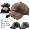 Casquette de Baseball minimaliste pour hommes, chapeau décontracté en cuir PU, velours chaud, automne, Hip Hop, plein air, printemps hiver, 240111