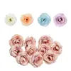 Decoratieve Bloemen 50 stks Kunstmatige Rose Zijden Bloem Hoofd 4x3.5 cm Woonaccessoires DIY Scrapbooking Craft Bloemen Bruiloft Verjaardagsfeestje