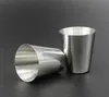 Wholesale-30ml Portable Stainless Steel Shot Glasses Barware Beer Wine Drinking Glass Outdoors Cup SN158