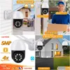 Ip Cameras 5Mp Hd Camera Mini Video Surveillance Wifi Wireless Ptz Cctv Home Security Outdoor Tracking 4X Zoom Alexa Drop Delivery Dhzno