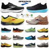 Top Brooks Brook Cascadia 16 Running Shoes Launch 9 Hyperion Tempo Triple Black White White Gray Yellow Orange Meshe Trainers Men Outdoor Women Sports Sneakers