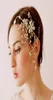 Designer Wedding Bridal Gold Crystal Comb Headpieces Clips Rhinestone Hårtillbehör Flower Princess Hair Pins panna Tiara PR8467185