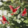 Christmas Decorations Tree Pendant Party Ornament Vibrant Honeycomb Bird Ornaments Creative 3d Effect Xmas