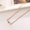 Pendant Necklaces Beads Necklace For Women Silver Rose Gold Color Stainless Steel Trendy Jewelry Wholesale(GN264)