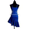 Stage Wear Hanging Adult Professional Diamond Inlaid Latin Dance Performance Competition Dress Rumba Chacha