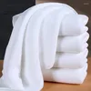 Handduk 1 st bomullskvalitet Vita tvättdukar Små handdukar förtjockat Microfiber Tyg Soft Home El