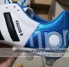 أرسل مع أحذية كرة القدم ذات جودة حقيبة adipure 11pro x pd25 trx fg kroos football cleats for mens retro firm train