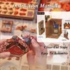 Śliczne DIY Książka Nook Kit Dollhouse Shokshelf 3D Drewen Doll House Miniaturowa książka z dotykiem lekkim okładem kulek Prezenty 240111