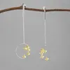 Dangle Earrings Designer Original Round Hollow Sweet-scented Osmanthus Falling Ladies Personality Elegant Silver Jewelry