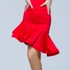 ステージウェアセクシーなラテンダンススカート女性大人のショートドレスパフォーマンス波線エッジプロフェッショナルトレーニングドレス
