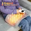 Cobertor de aquecimento elétrico tapete aquecido eletro folha almofada para cama sofá quente inverno cobertores térmicos mais quente uso doméstico 240111