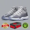 Met Box jumpman Cherry 11 11s basketbalschoenen voor heren dames Bred Velvet Space Jam Gratitude Cool Grey heren dames trainers sneakers