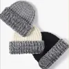 Golexury Gorros de inverno para mulheres moda quente marca de luxo chapéu de malha retalhos de pele falsa Skullies para homens gorro y2k balaclava 240111