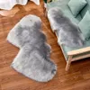 Tapis de sol en fourrure, décoration de chambre d'enfant, en peluche, en forme de cœur, antidérapant, moderne, pour chambre à coucher, salon, grands tapis, 240111