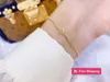 Charm Bracelets Original designer Girls' women letter bracelets elegant Love 18K Gold Bangles Y charm bracelet Fashion Jewelry Lady Party S94L