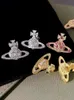 Brincos clássico cheio de diamante favo de mel forma hexagonal saturn brincos para moda feminina luxo brincos de design personalizado