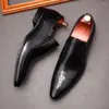 Sapatos de vestido estilo italiano homens escultura mocassins couro genuíno plana casual preto vinho vermelho escritório casamento deslizamento para homens