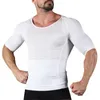 Men Body Toning T-Shirt Slimming Body Shaper Corrective Posture Belly Fat Control Compression Slim Corset Man Modeling Underwear 240112