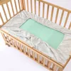 Breathable Cotton Muslin Fitted Mattress Cover Sheet Baby Fitted Crib Sheet 240111