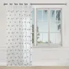 Cartoon Sheer Curtain Embroidered Football Tulle For Children Boys Cortinas For Living Room Bedroom Tulle White Voile Curtain 240111