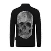 PLEIN BEAR Brand Men's Hoodies & Sweatshirts Warm Thick Sweatshirt Hip-Hop Loose Characteristic Personality PP Skull Pullover Rhinestone Luxury Men's Hoodie 2084