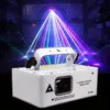 Ny 500MW RGB Laser Beam Line Scanner Projector DJ Disco Stage Lighting Effect Dance Party Wedding Bar Club DMX512 Lights LED Strobe Lights Voice Controlled Sound.